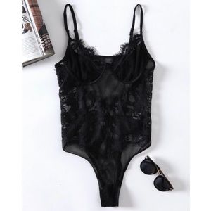 Sheer Fishnet Lace Lingerie Teddy